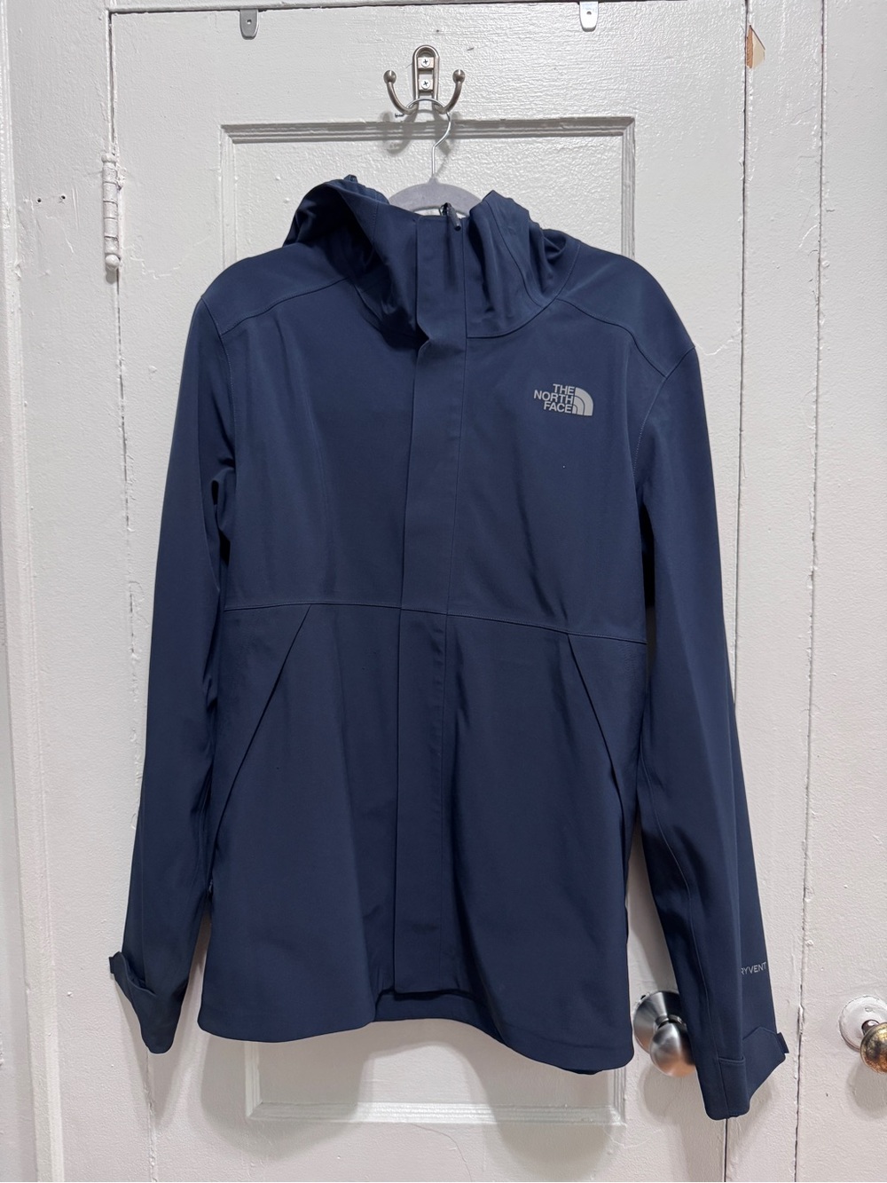 The North Face Navy Hooded Softshell Rain Jacket